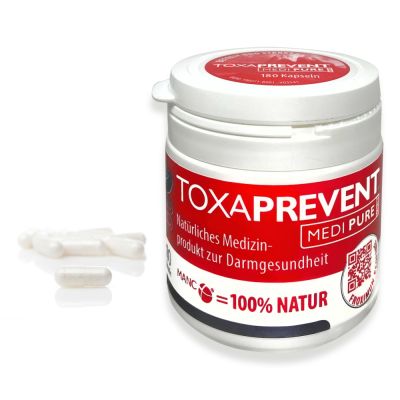TOXAPREVENT® MEDI PURE ECOLINE 180 Kapseln in der handlichen Runddose