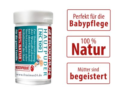 FROXIMUN Hautpuder NC 100 2 Dosen á 4g im Hängeblister